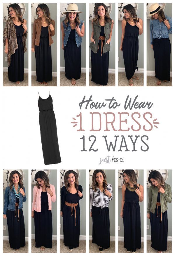 What to Wear With a Black Maxi Dress