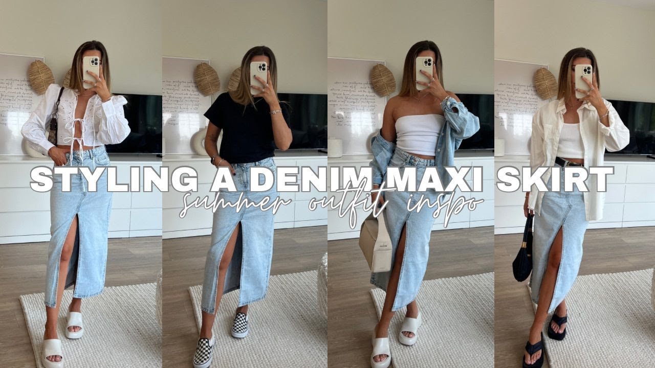 How to Style Denim Skirt