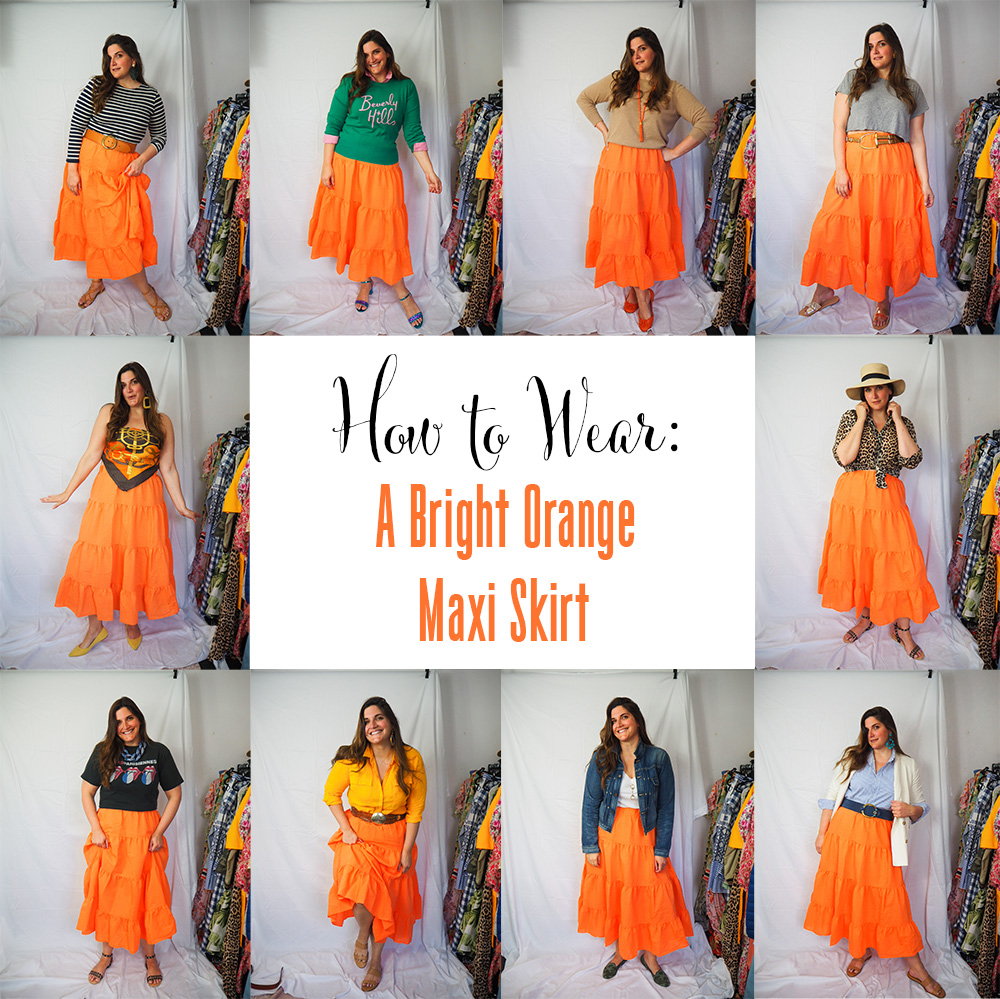 What to Wear With a Orange Skirt