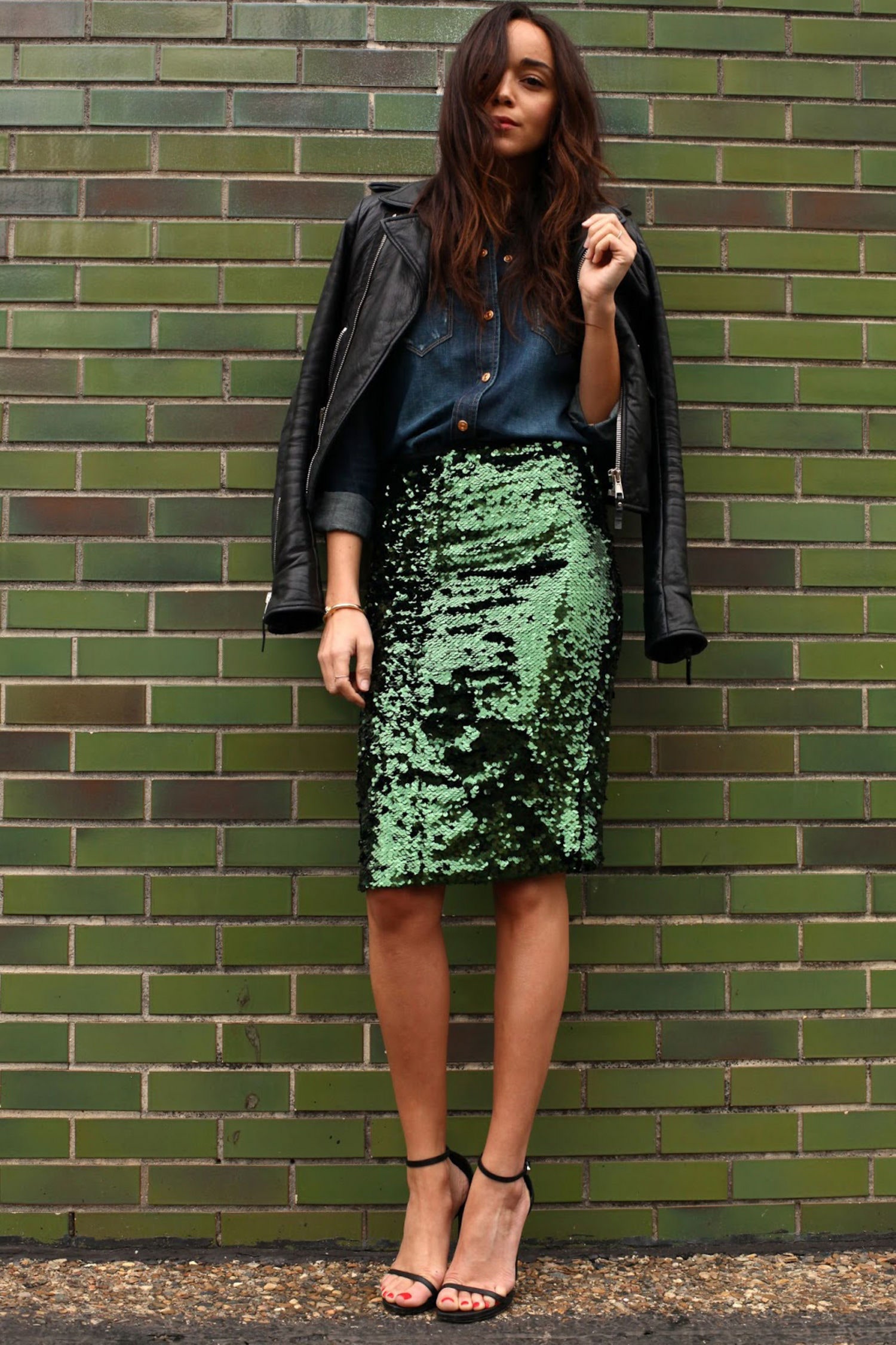 What to Wear With a Sequin Skirt
